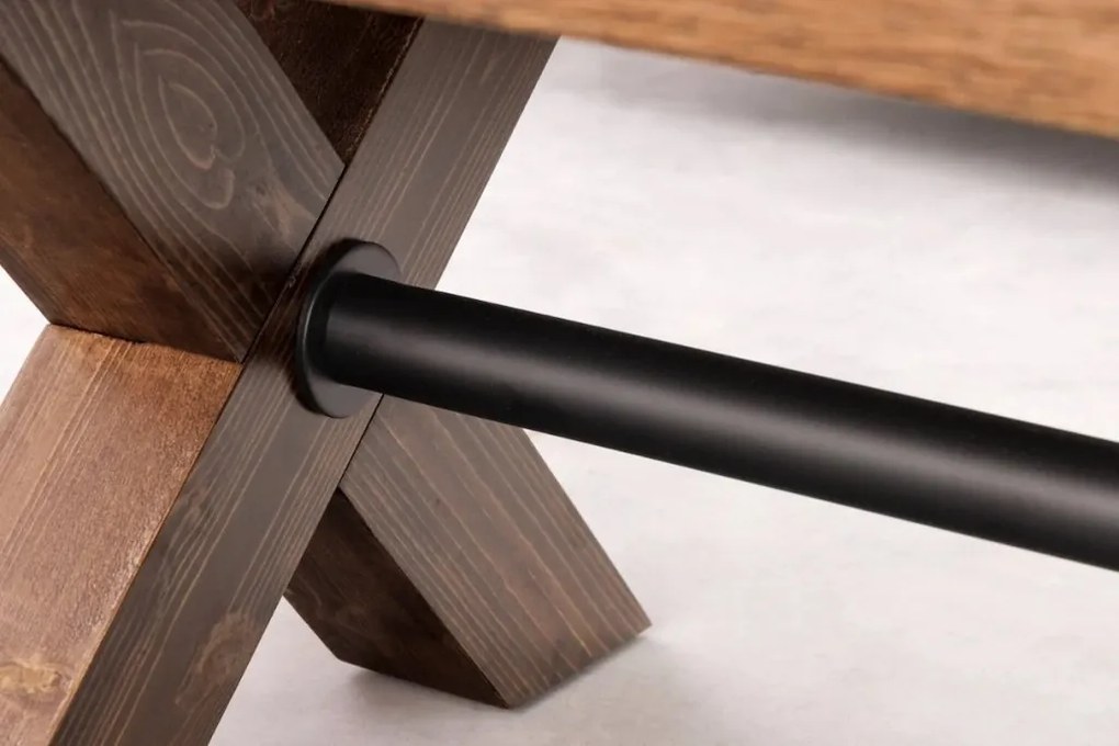 Masuta de cafea design industrial GOLIATH 110cm pin