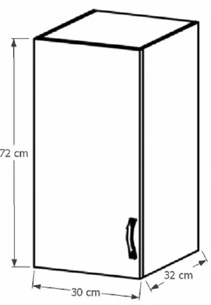 Dulap superior de bucătărie G30 Provense (alb + sosna andersen) (S). 1015174