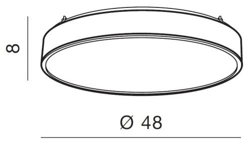 Azzardo AZ2716 - Plafonieră dimmabilă LED COLLODI 1xLED/50W/230V + control la distanță