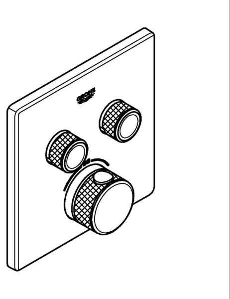GROHE 29124000 - Termostat GROHTHERM SMARTCONTROL, crom lucios