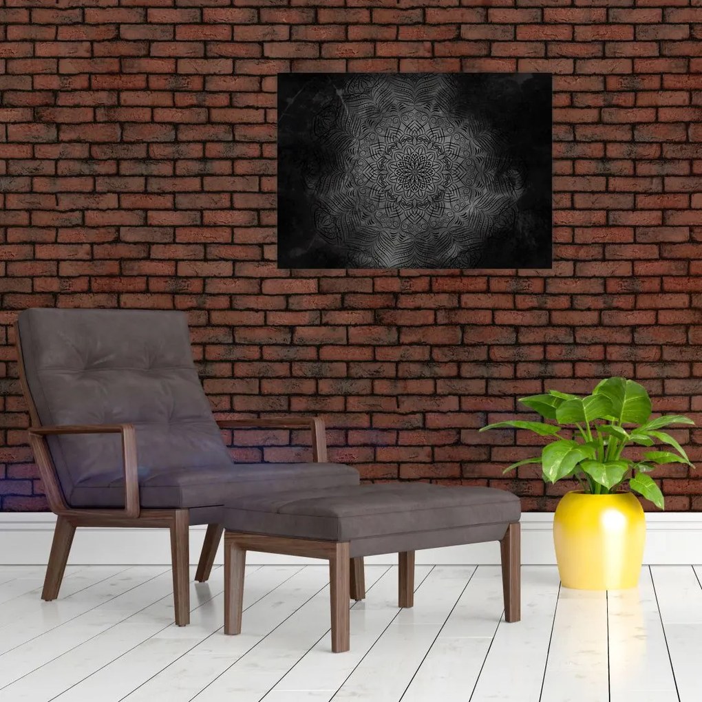 Tablou pe sticlă -Mandala mistică (70x50 cm)