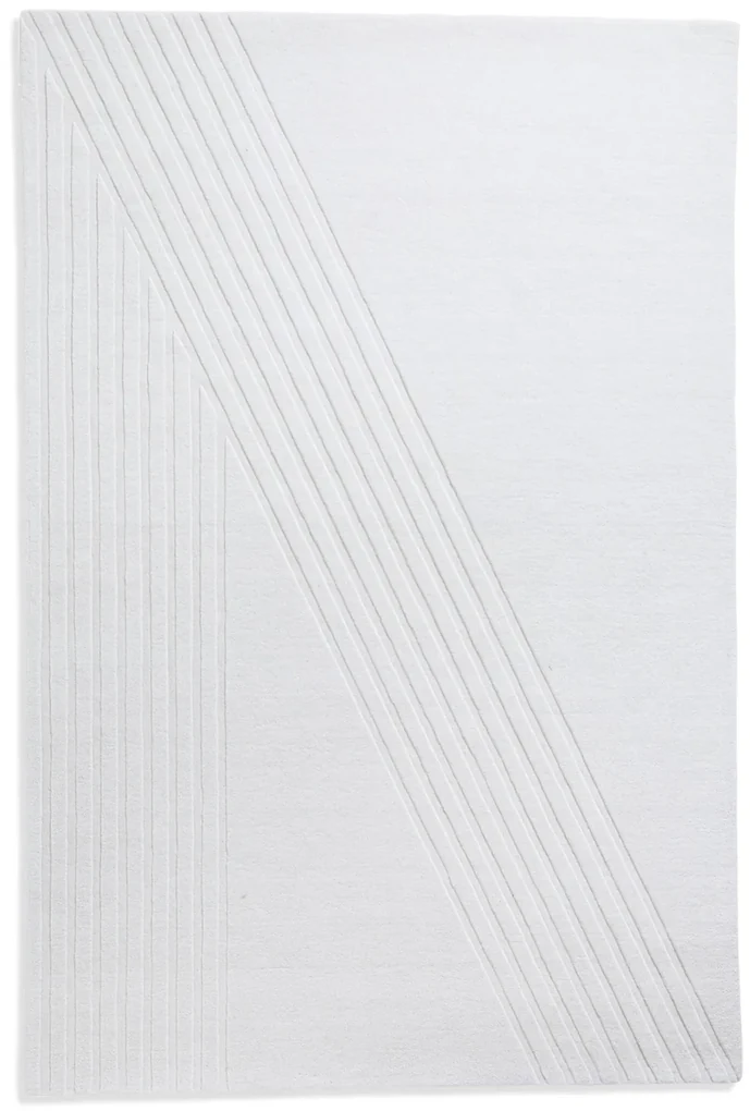 Covor Kyoto alb, mai multe dimensiuni - Woud Dimensiuni: 300 x 200 cm