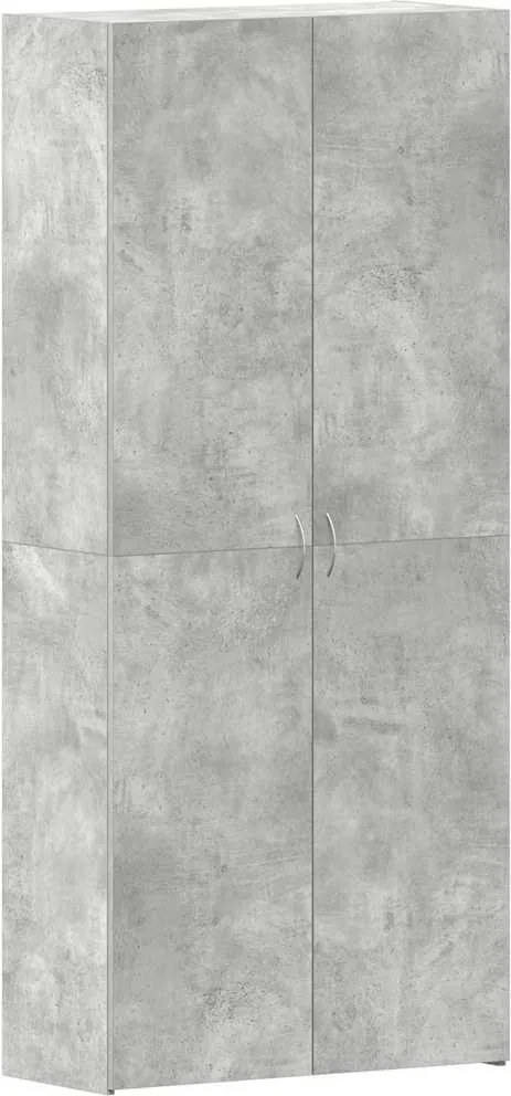 vidaXL Dulap pentru pantofi Gri 80 x 35.5 x 180 cm Lemn compozit