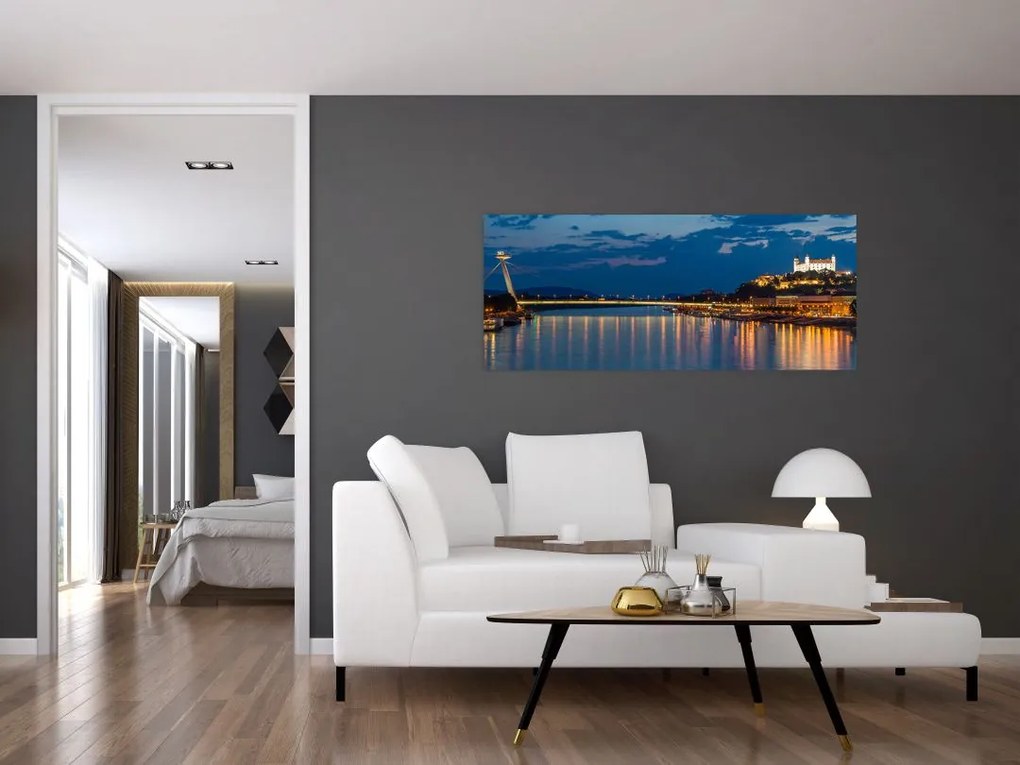 Tablou cu Bratislava și palat (120x50 cm)