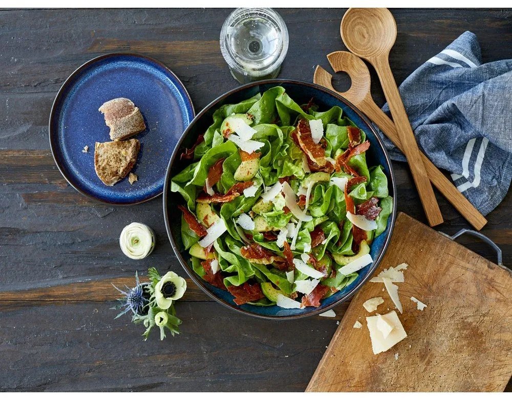 Bol negru/albastru din gresie ø 30 cm Gastro Dark Blue/Black – Bitz