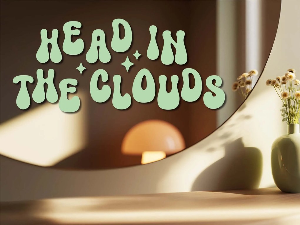 Autocolant pentru oglindă S7 – Head in the clouds