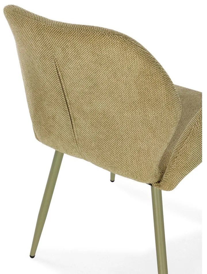 Set de scaune de sufragerie verde 2 buc. tapițat Ansu – Marckeric