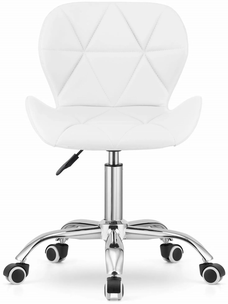 OFERTA Scaun de birou alb AVOLA din piele ecologica Calitatea II