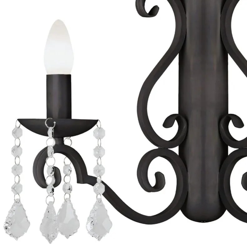 Aplica de perete design modern Diadema negru