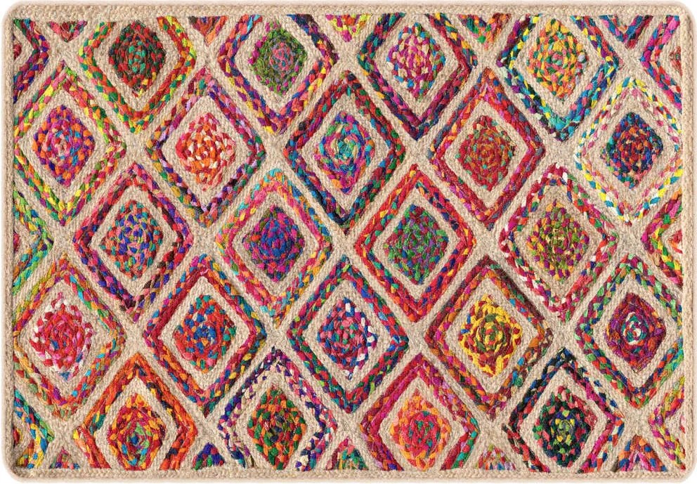 vidaXL Covor lavabil, multicolor, 120x180 cm