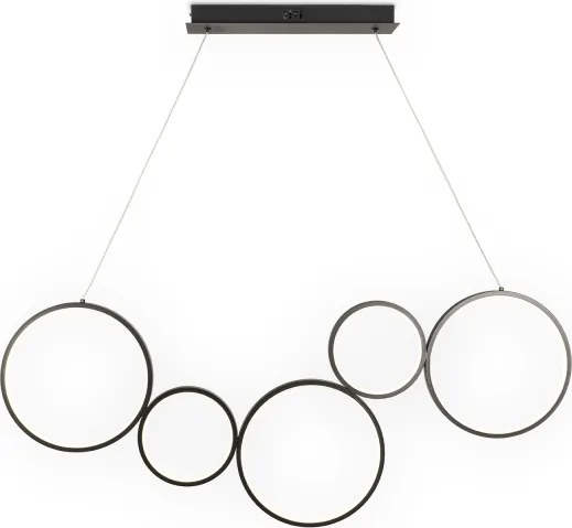 Brilagi - Lustră LED suspendată pe cablu ECHO LED/60W/230V 4000K 100 cm negru
