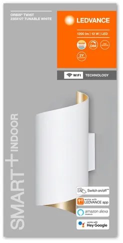 Aplică LED dimabilă SMART+ TWIST LED/12W/230V Wi-Fi albă Ledvance