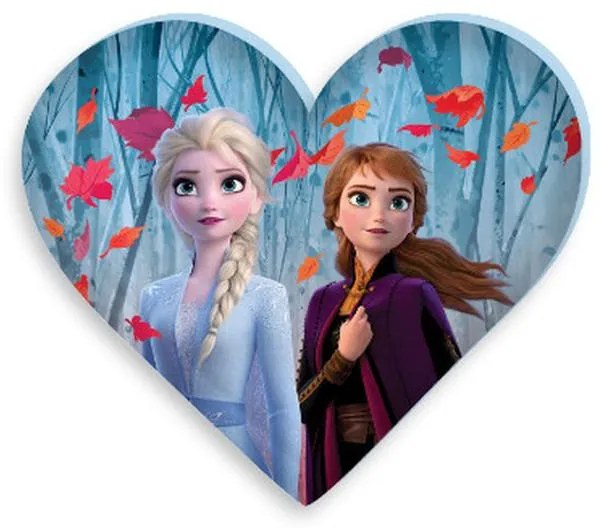 Disney Regatul de gheață Leaf pernă de formă, pernă decorativă 35x30 cm Velur
