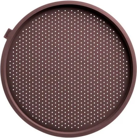 Tava pentru pizza Lekue 1010177, Ø36x1,8 cm, Perforata, Pliabila, -60°C/+220°C, Bronz