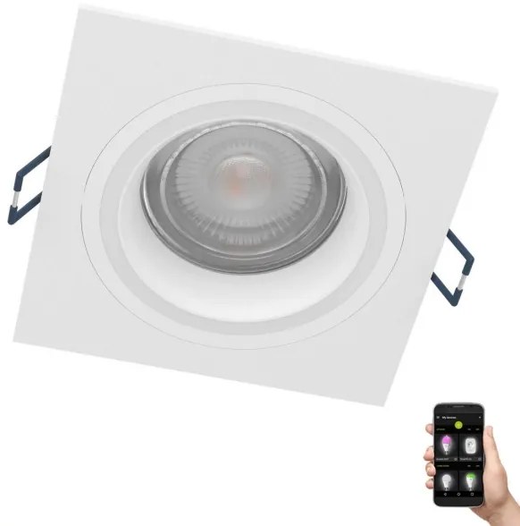 Corp de iluminat LED RGBW încastrat dimabil Eglo 900765 CAROSSO-Z 4,7W/230V alb