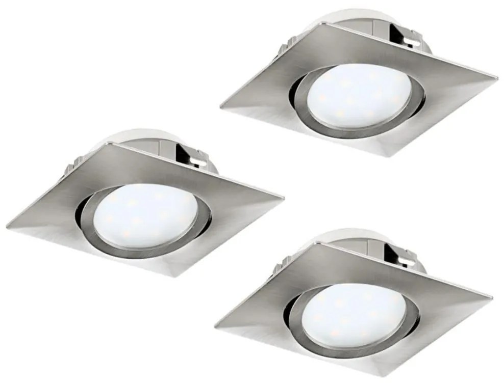 SET 3x corp de iluminat LED încastrat Eglo 78758 PINEDA LED/6W/230V