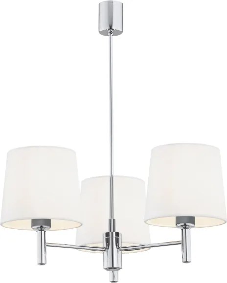 Brilagi - Lustră pe tijă MONTE 3xE27/60W/230V crem/crom lucios