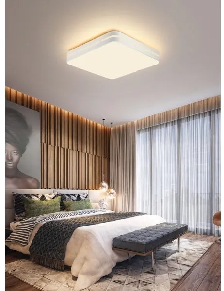 Plafonieră LED dimabilă PERFECTO 24W/230V Wi-Fi Tuya Immax NEO 07155-W30 + telecomandă