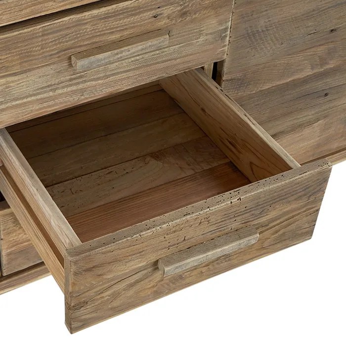 Comoda Nordic din lemn reciclat natur 200x48x85 cm