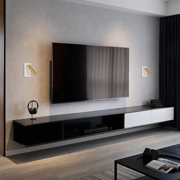 Spot LED de perete Brilagi MAYA LED/3W/230V 4000K alb/auriu