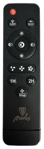 Plafonieră LED dimabilă cu ventilator LED/35W/230V 3000-6500K negru + telecomandă