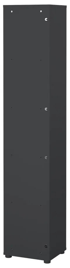 Bibliotecă gri antracit/cu aspect de lemn de stejar 41x205 cm Sign – Tvilum