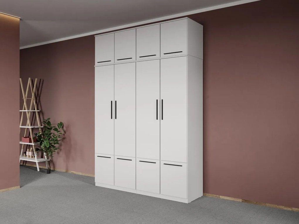 Set mobila dormitor 4 piese Alb Levi C22