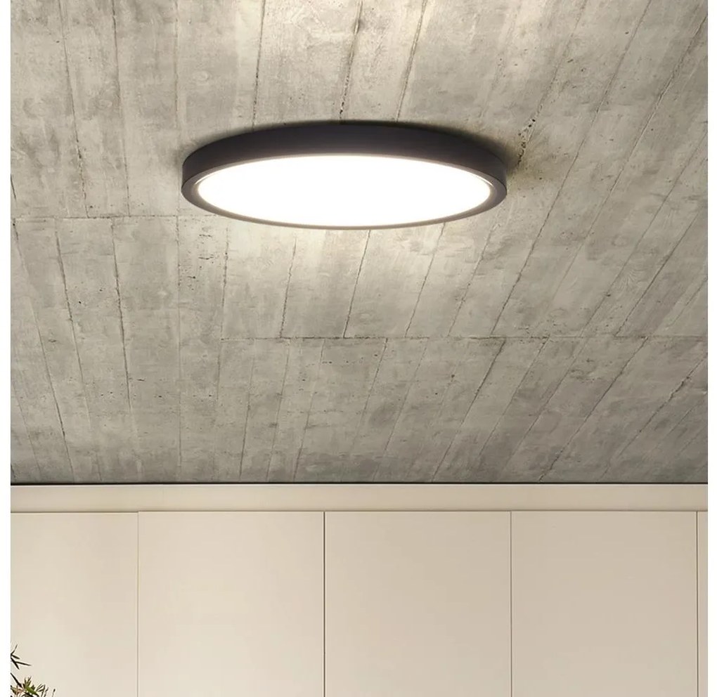 Plafonieră LED dimabilă Solight WO8018 ESTELA LED/36W/230V d. 30 cm negru + telecomandă