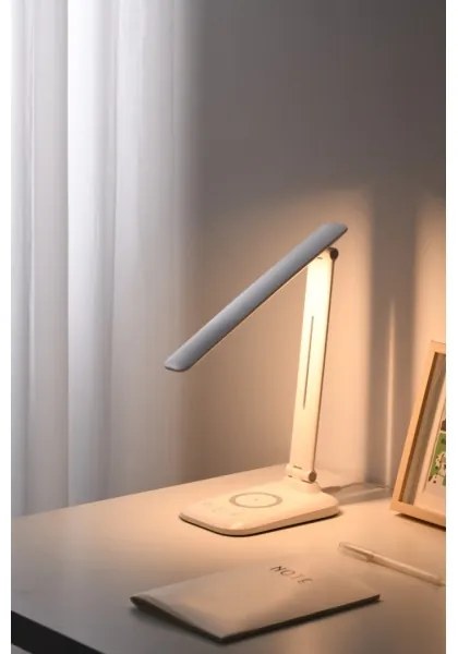 Immax 09107L - Lampă de birou LED dimabilă cu încărcare wireless QI LUMI LED/7W/230V albă