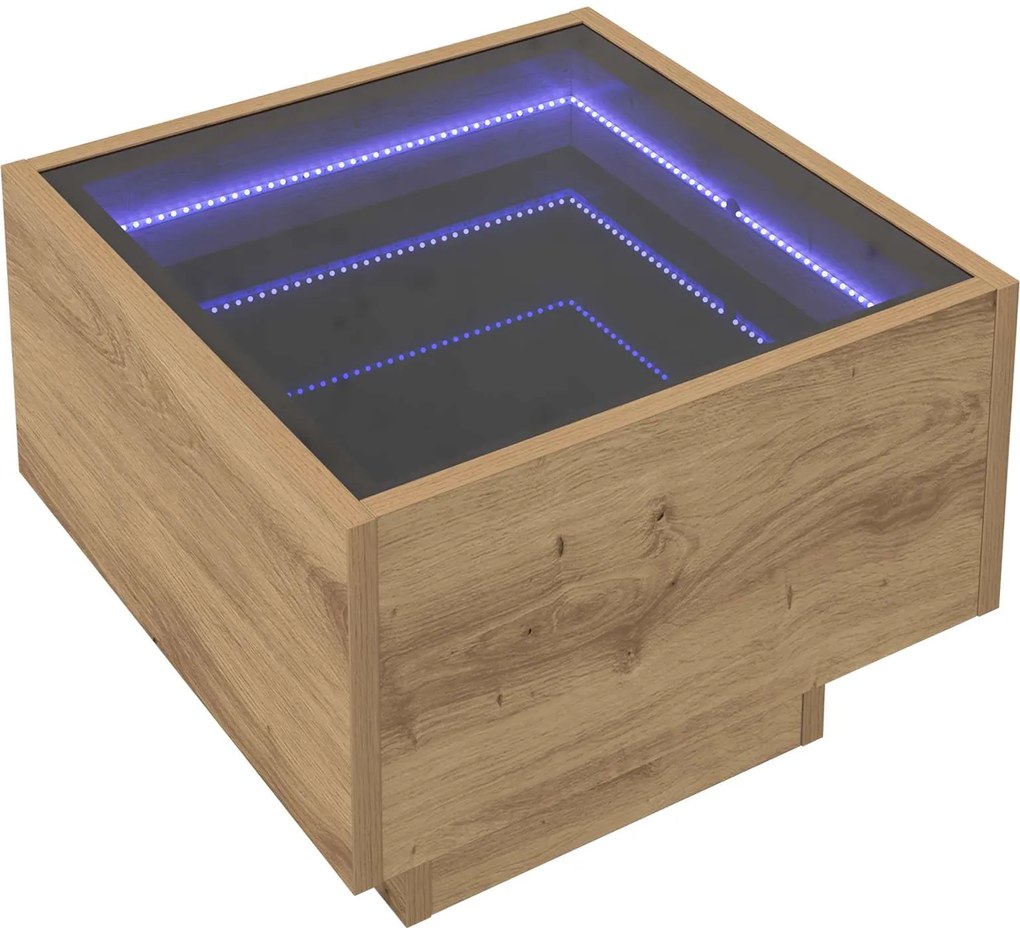 vidaXL Masă de cafea Stejar Artizanal 40 x 40 x 30 cm Lemn compozit