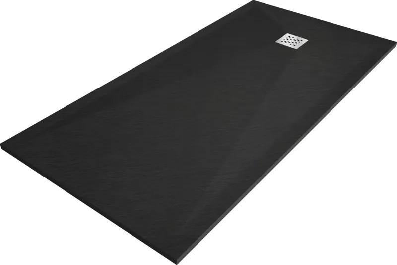 Mexen Stone+ cabină de duș compozit dreptunghiulară 200 x 90 cm, neagră - 44709020