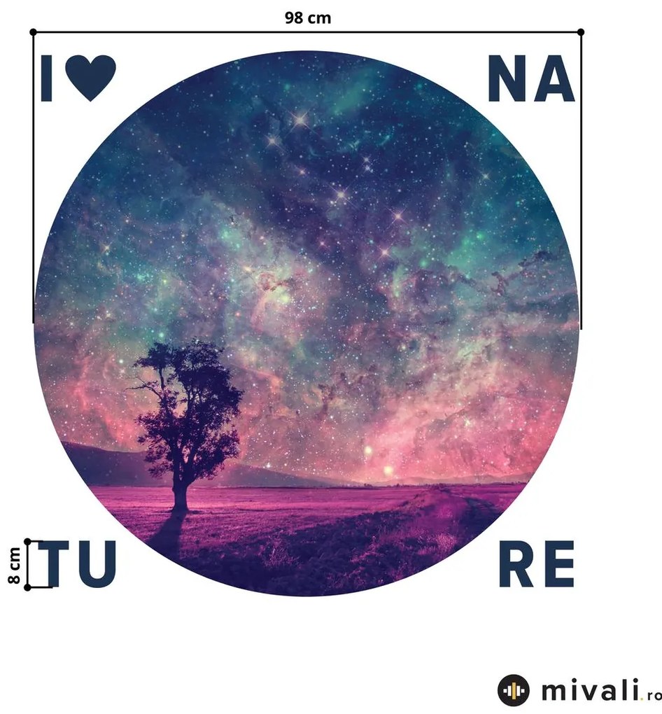 Autocolante de perete - Univers cu inscripție