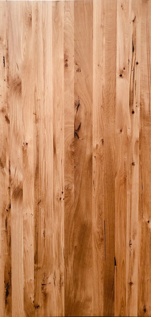 Masa dreptunghiulara cu blat din lemn de stejar Tables&amp;Co 180x100x75 cm