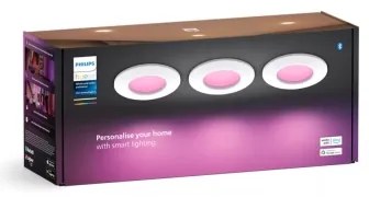 SET 3x corp de iluminat LED RGBW dimabil pentru baie Philips Hue SLIM LED/8,3W/230V