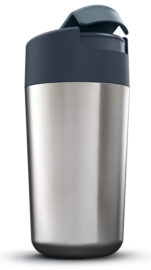 Cană de voiaj albastru-argintiu 450 ml Sipp – Joseph Joseph