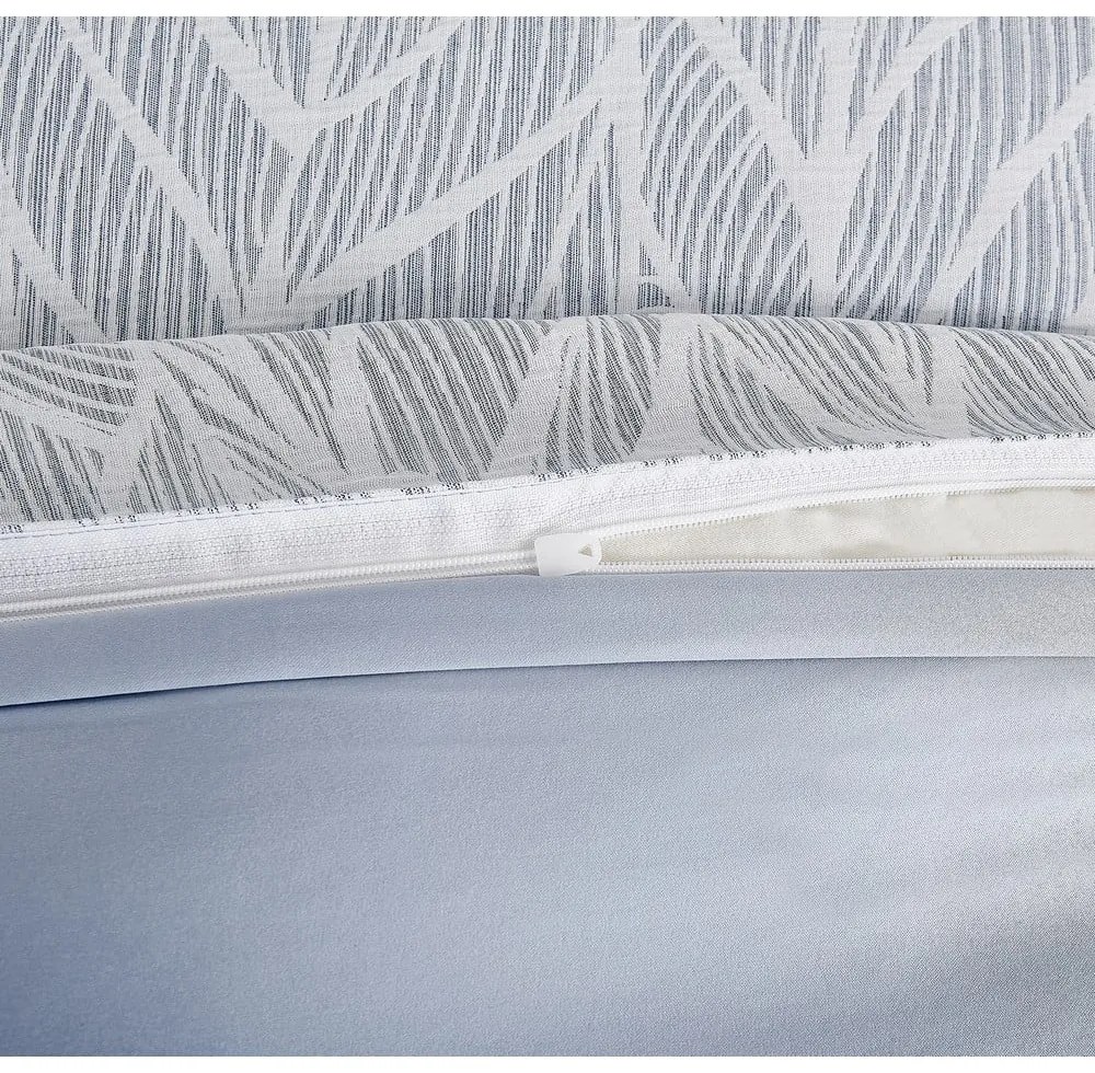 Lenjerie de pat albastră din jacquard pentru pat de o persoană 140x200 cm Florida – My House