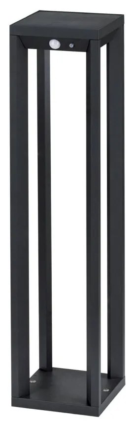 Stalp LED solar iluminat exterior cu senzor de miscare IP65 VOLTA