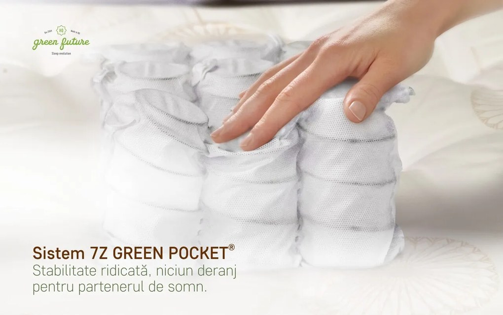 Saltea Feeling Luxury Brown 180x200 cm, H 30 cm, Multipocket, Latex