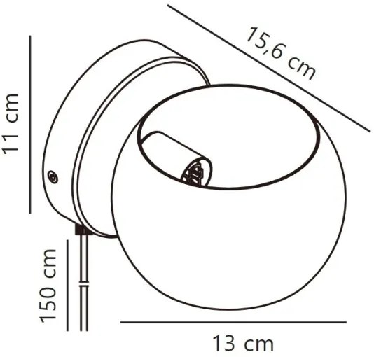 Spot de perete Nordlux BELIR 1xG9/5W/230V bej