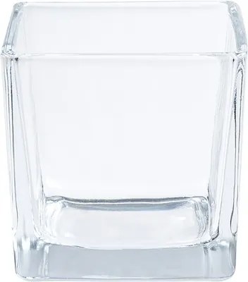 Vaza de flori, sticla, 8x8x8, transparenta