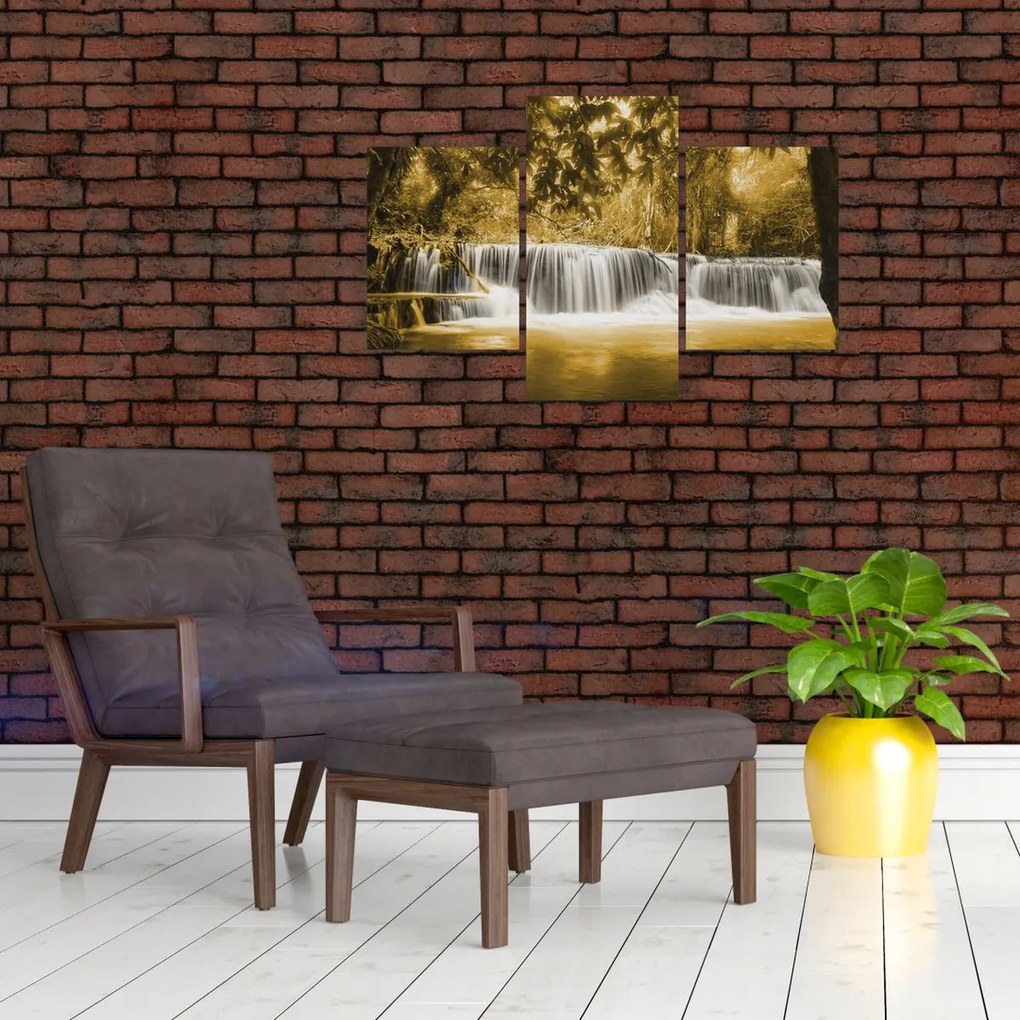 Tablou - Cascadă, de epocă (90x60 cm)