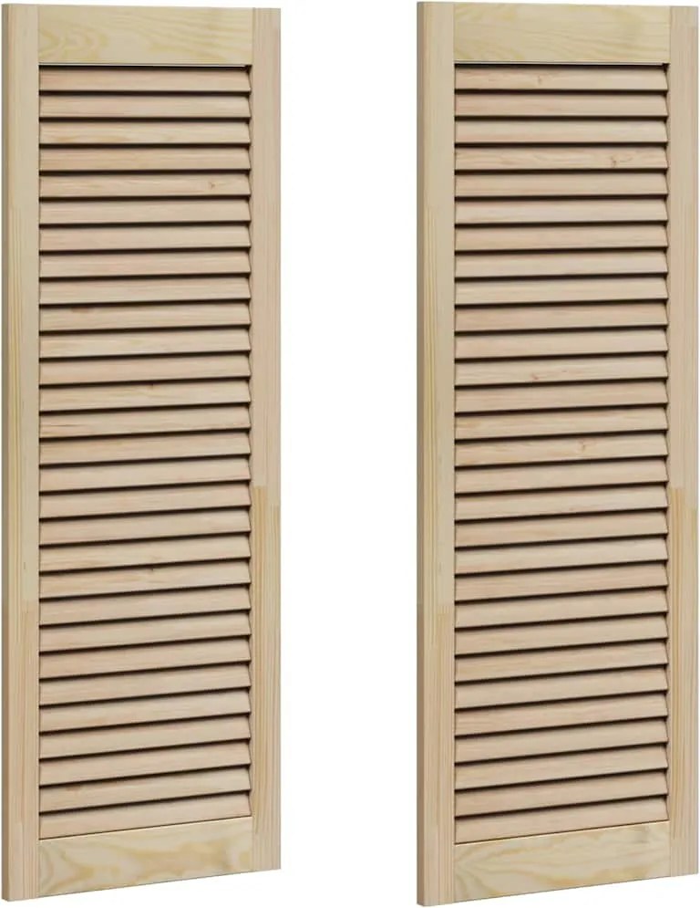vidaXL Ușă de Dulap cu ușă 2 pcs natural 110 x 2,1 x 39,5 cm