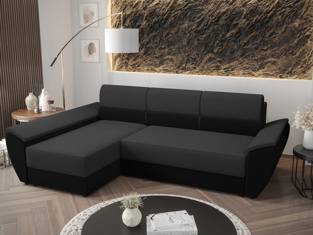 Colțar Radiant L3 (Negru + Gri închis) (S). 1062235