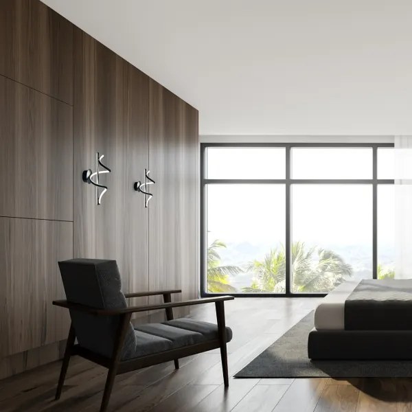 Aplică LED TWIST LED/12W/230V negru