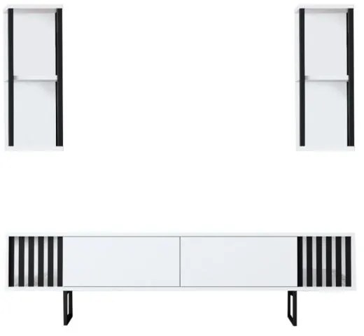 Mobila Living CHROME LINE Alb/Negru
