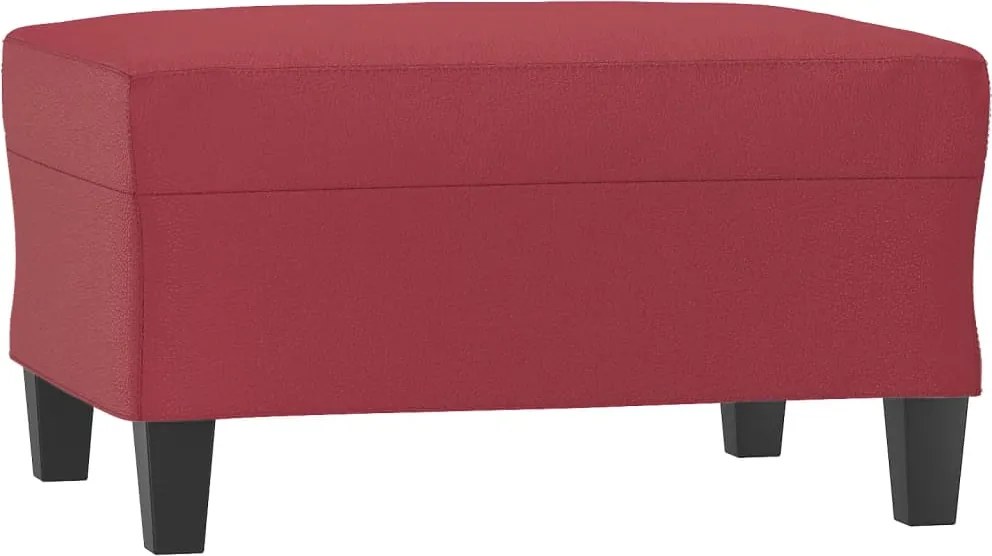 vidaXL Taburet, roșu vin, 70x55x41 cm, piele ecologică