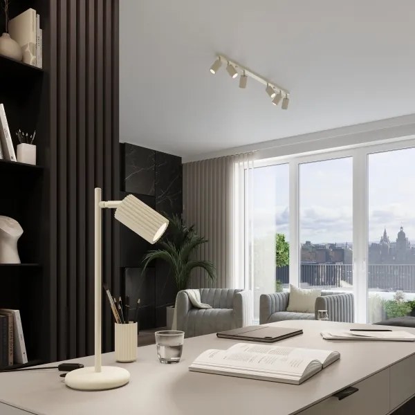 Brilagi - Lampă de masă CRESTO 1xGU10/10W/230V crem