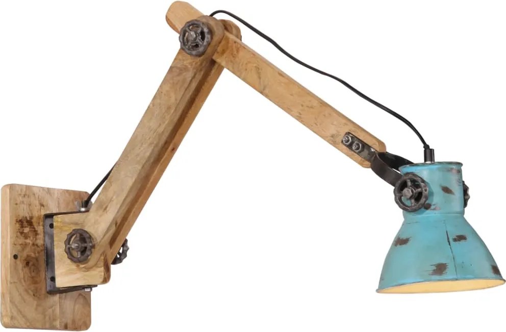 vidaXL Lampă de perete 25 W, albastru uzat, 96x15x20 cm, E27