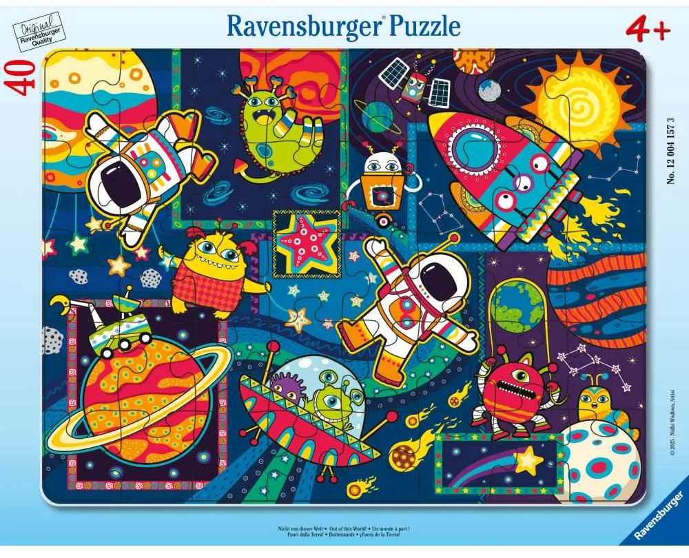 PUZZLE TIP RAMA OBIECTE DIN SPATIU 40 PIESE - RAVENSBURGER (RVSPC04157)