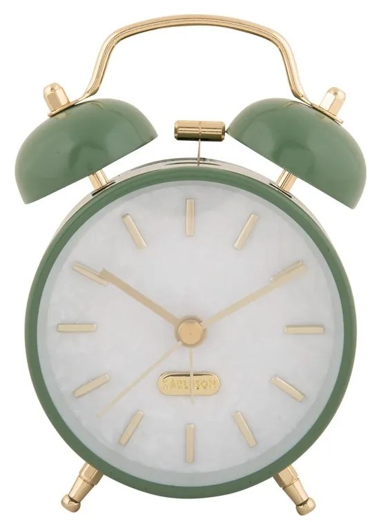 Karlsson 6009DG ceas cu alarmă design verde,diametru 12 cm
